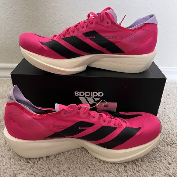 adidas Adizero Takumi Sen 11 Shock Pink Running Shoes JQ2812 Men\'s Size 8.5 NWT main image 9